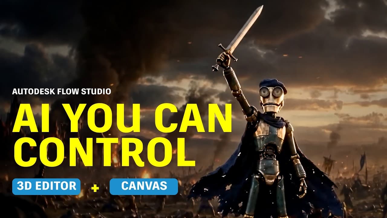 Autodesk Flow Studio — 3D Editor + Canvas — AI Artist